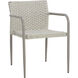 Casella Greige / Cream Outdoor Stackable Dining Armchair, Set Of 2